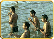 Bath in River, Allahabad