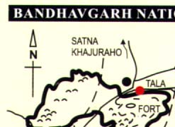Map of Bandhavgarh