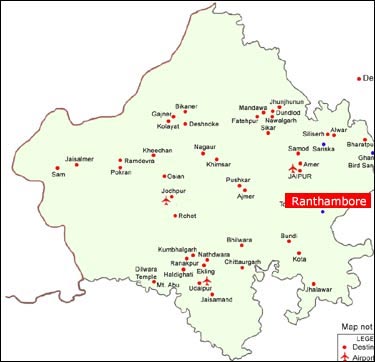 Map of Sawai Madhopur, Rajasthan